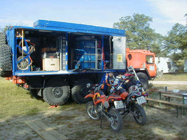 KTM truck -- Labor is free for all KTM riders, parts are sold at discount