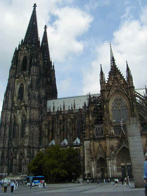 The Dom -- the only building left standing after WWII 